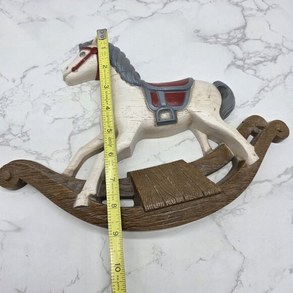 Vintage Burwood Rocking Horse Wall Decor Nursery Molded Plastic Hanging 1988 USA - Picture 7 of 8